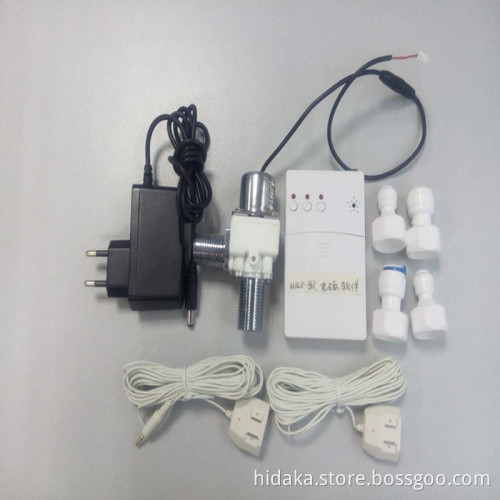 Smart Home Security Probe for Water Leak Detector Alarm with Solenoid Valve